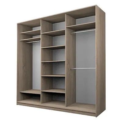 картинка Шкаф-купе 3-х дверный МАКС с зеркалом по центру от магазина КУПИ КУПЕ